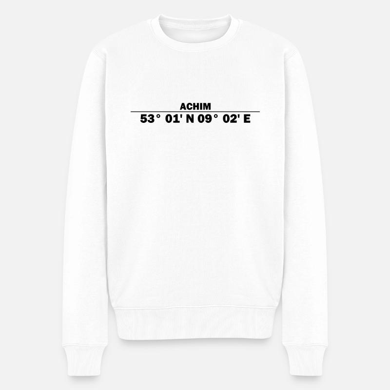 Coordonnées Achim - Pull Premium bio Homme - blanc