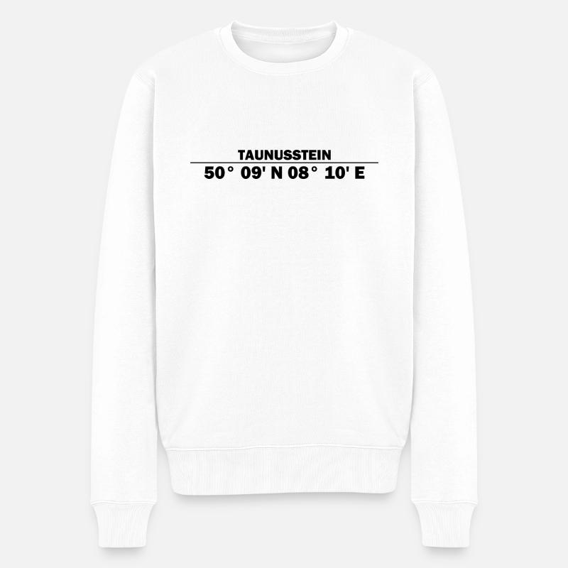 Coordonnées Taunusstein - Pull Premium bio Homme - blanc