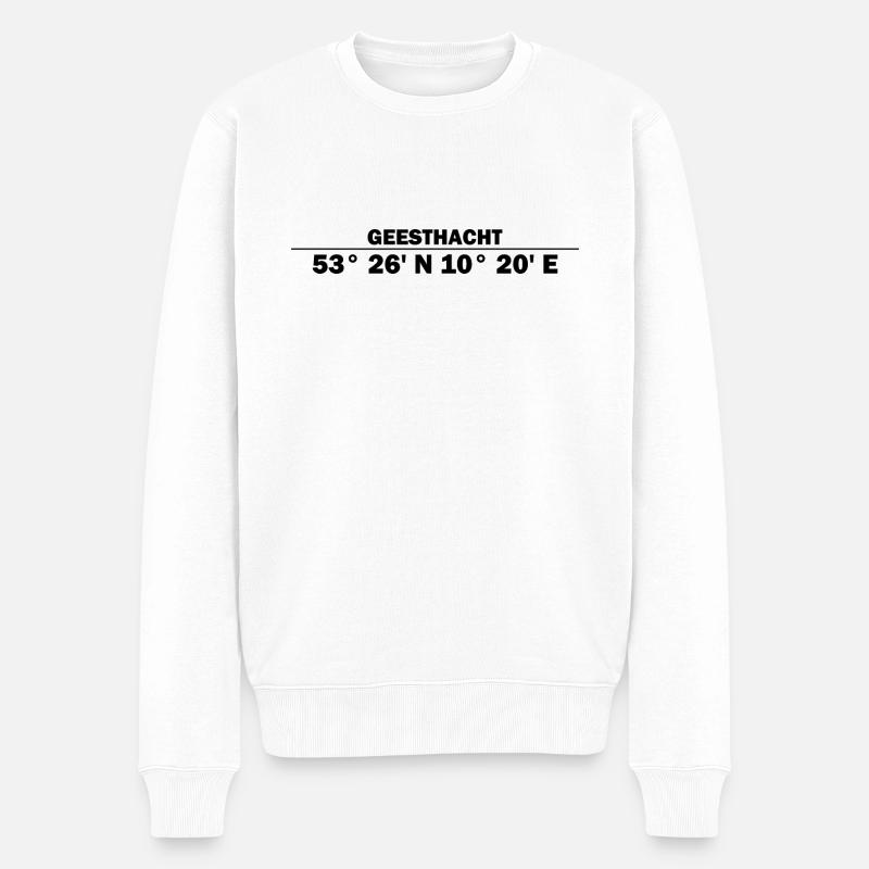 Coordonnées de Geesthacht - Pull Premium bio Homme - blanc