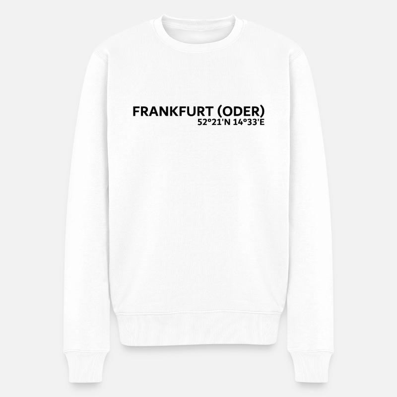Frankfurt (Oder) zusammen - Männer Premium Bio Pullover - Weiß
