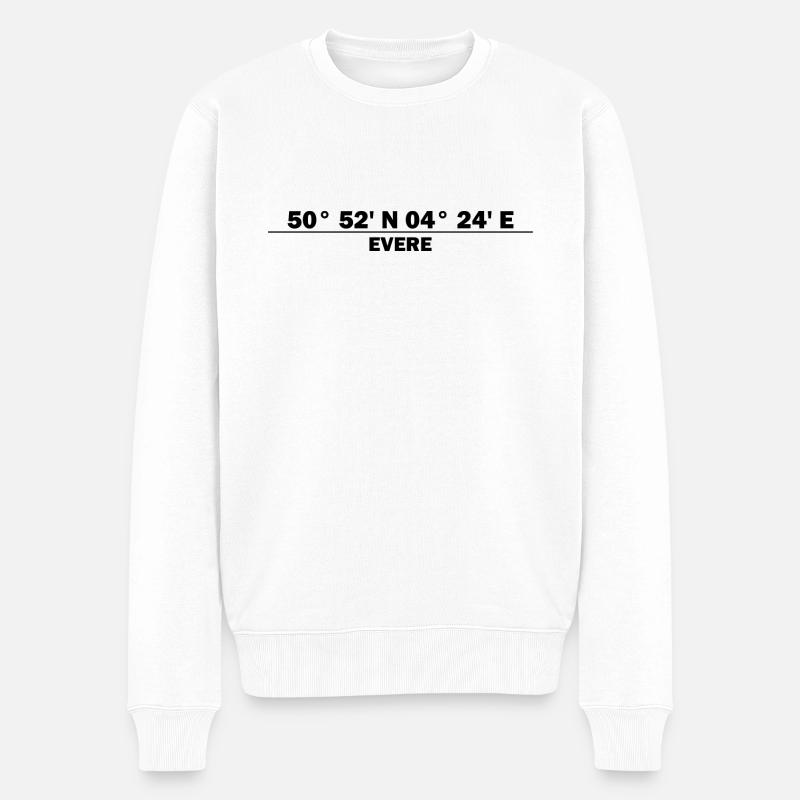Coordonnées d’Evere - Pull Premium bio Homme - blanc