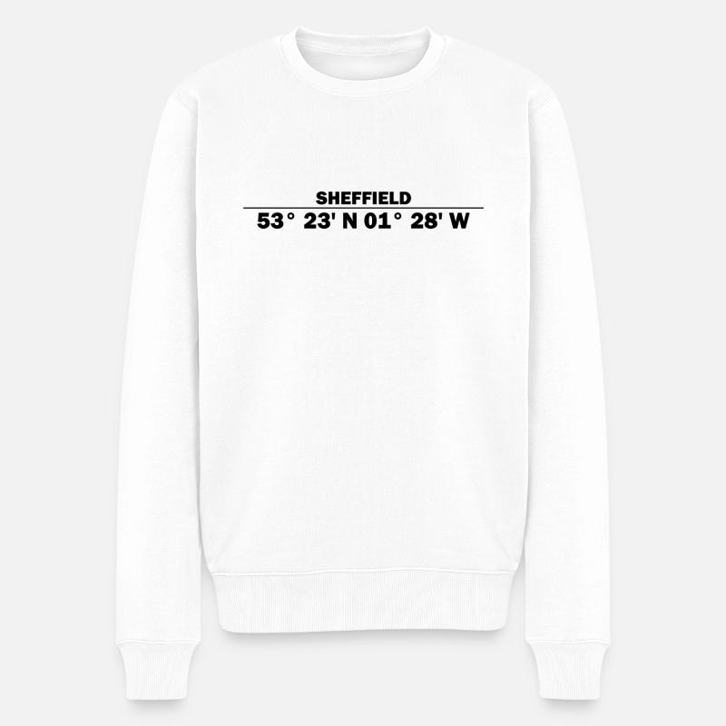 Coordonnées de Sheffield - Pull Premium bio Homme - blanc