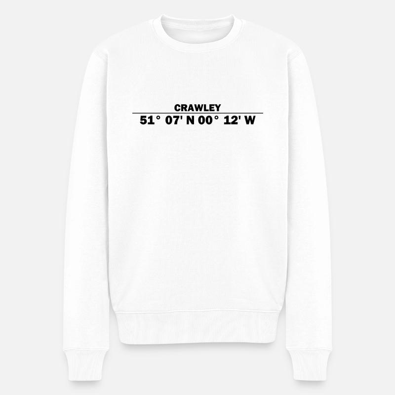 Coordonnées Crawley - Pull Premium bio Homme - blanc