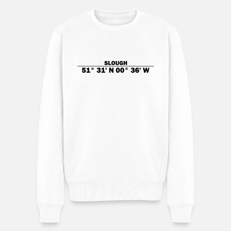 Coordonnées de Slough - Pull Premium bio Homme - blanc