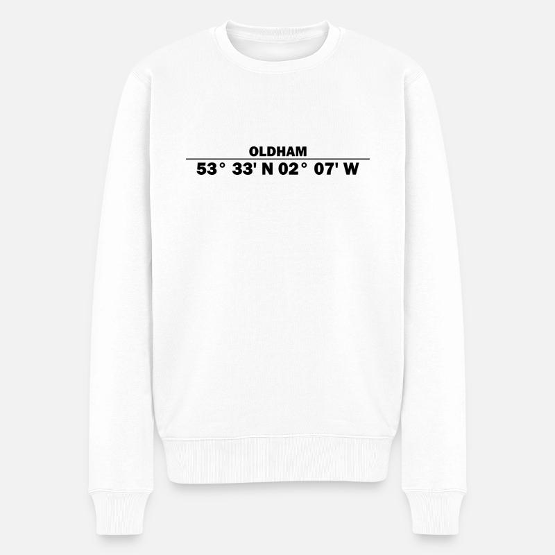 Oldham coordinates - Men's Premium Organic Jumper - white