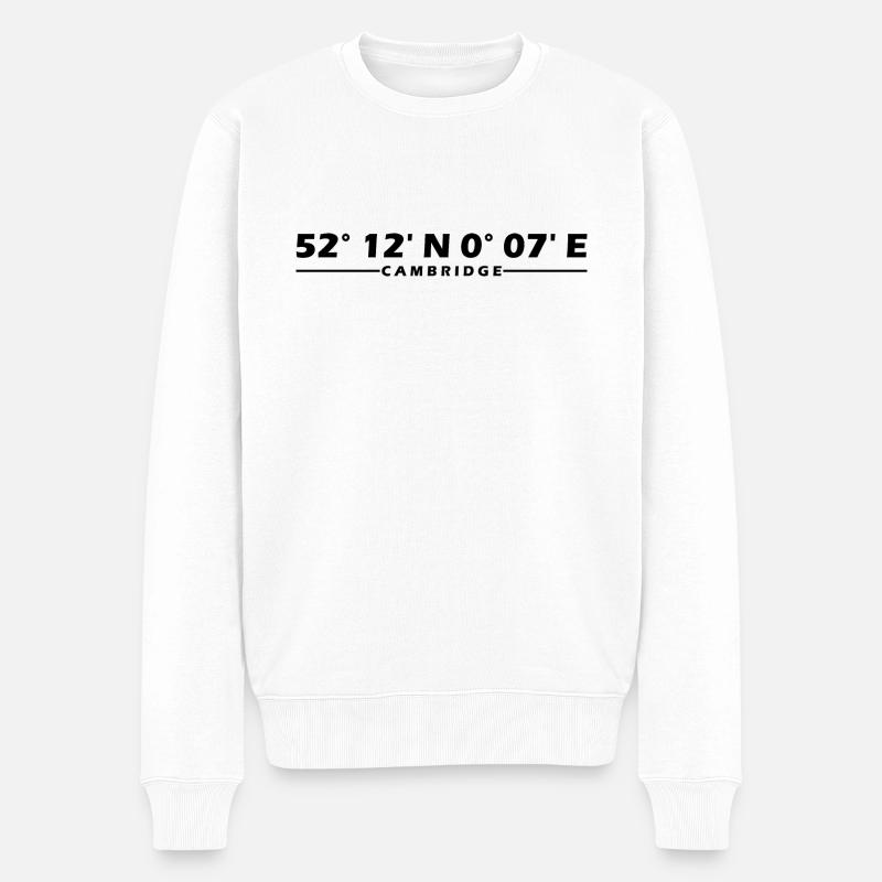 Coordonnées de Cambridge - Pull Premium bio Homme - blanc