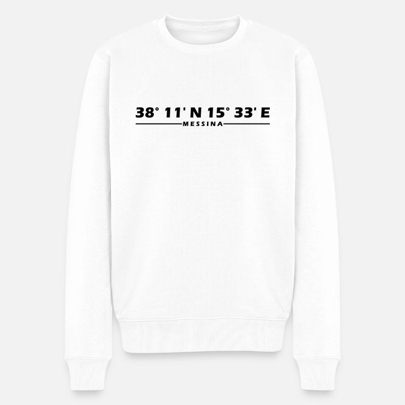 Coordonnées de Messine - Pull Premium bio Homme - blanc
