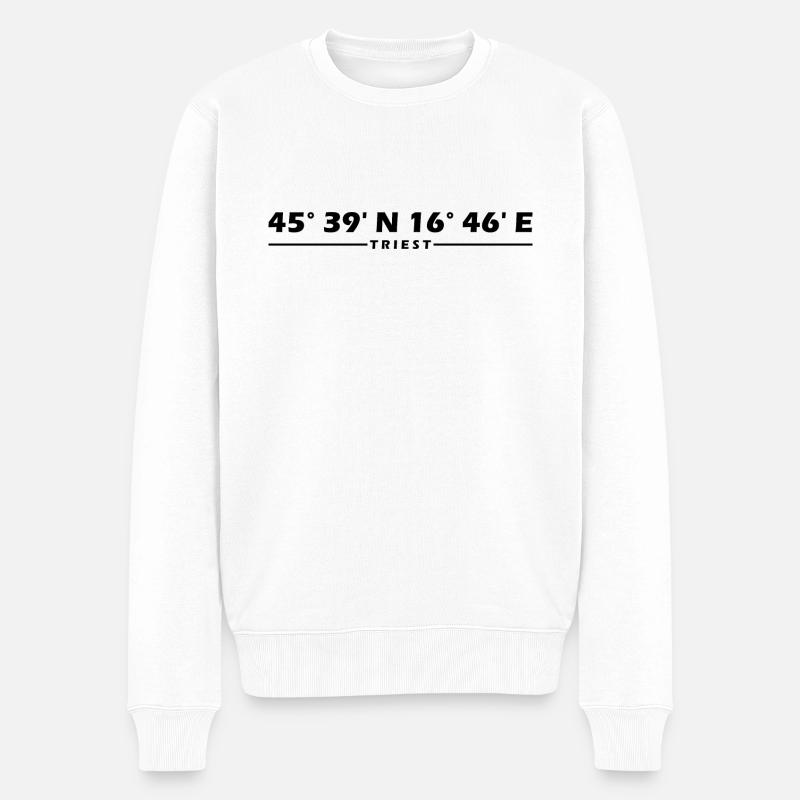 Coordonnées de Trieste - Pull Premium bio Homme - blanc