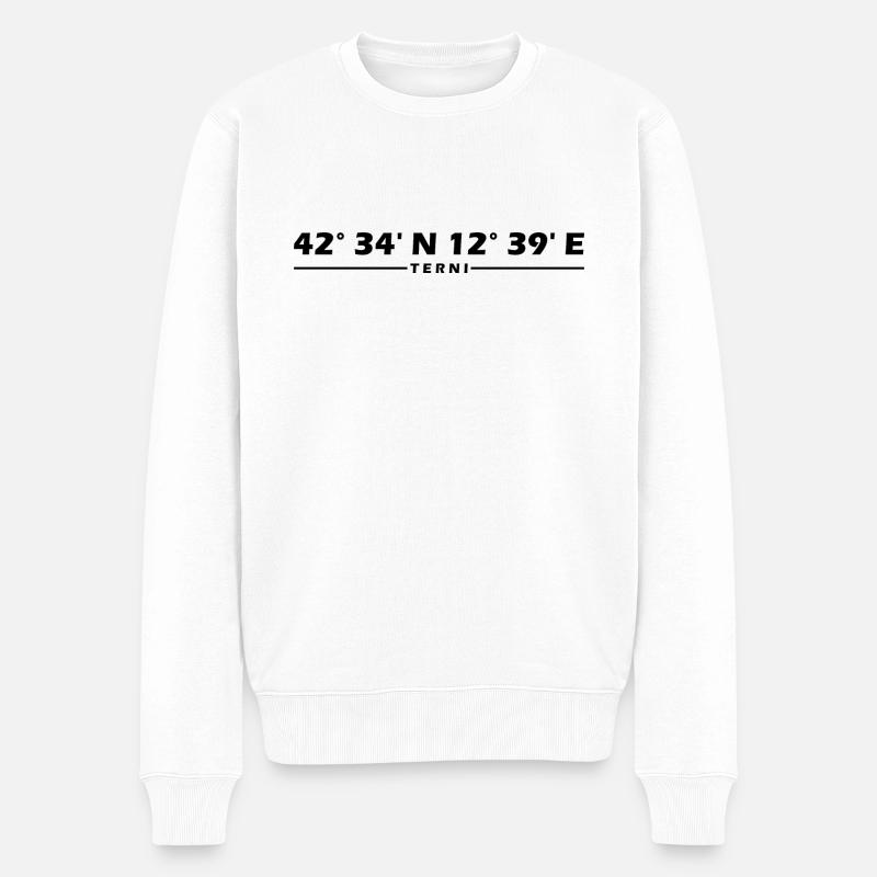 Coordonnées Terni - Pull Premium bio Homme - blanc