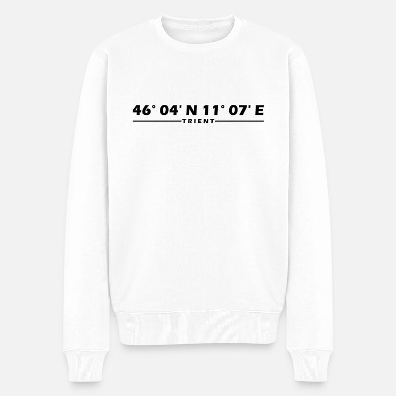 Coordonnées de Trente - Pull Premium bio Homme - blanc