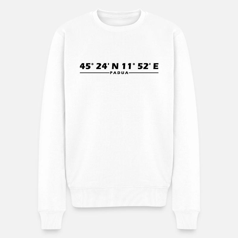 Coordonnées de Padoue - Pull Premium bio Homme - blanc
