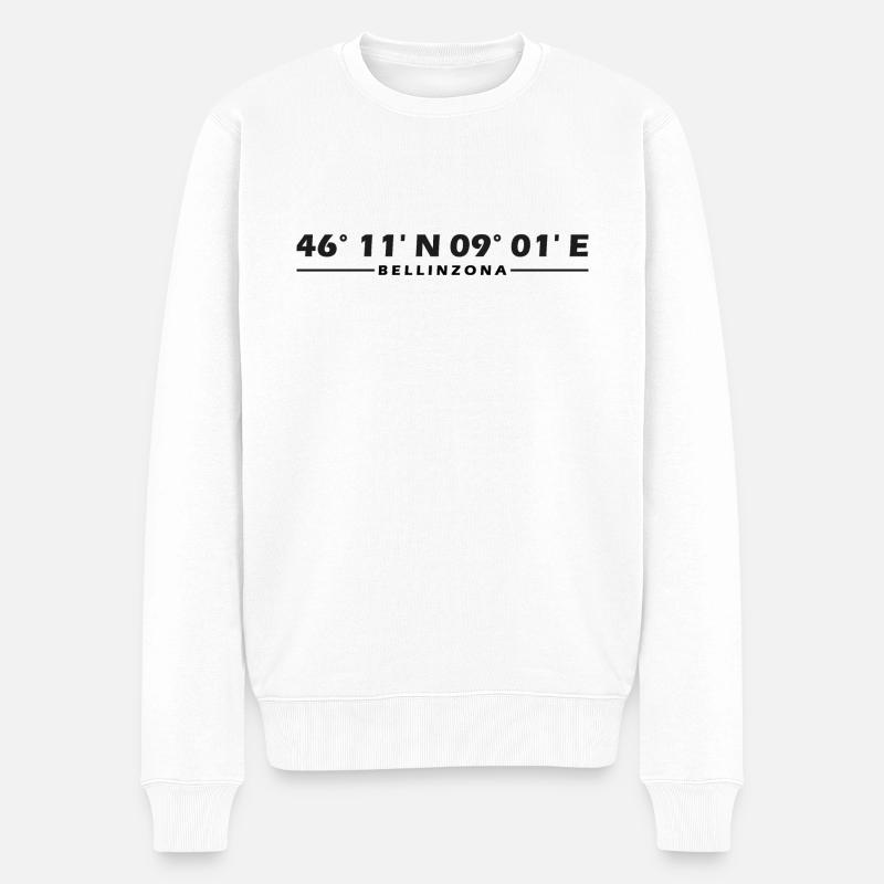 Coordonnées de Bellinzone - Pull Premium bio Homme - blanc