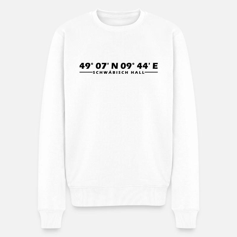 Coordonnées de Schwäbisch Hall - Pull Premium bio Homme - blanc