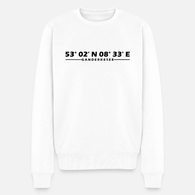 Coordonnées de Ganderkesee - Pull Premium bio Homme - blanc