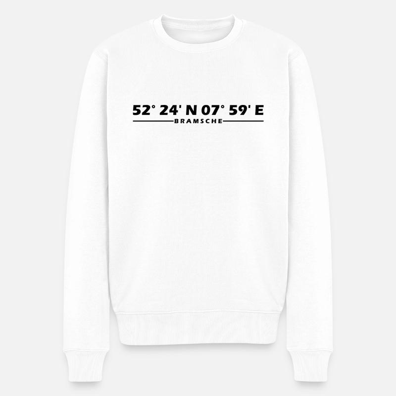 Coordonnées Bram - Pull Premium bio Homme - blanc