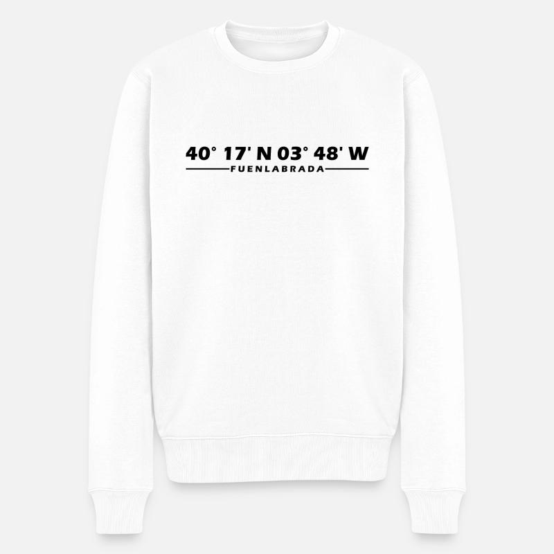 Coordonnées Fuenlabrada - Pull Premium bio Homme - blanc