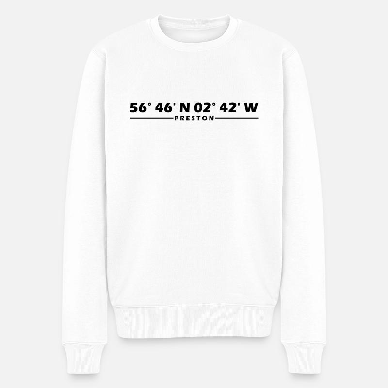 Coordonnées Preston - Pull Premium bio Homme - blanc