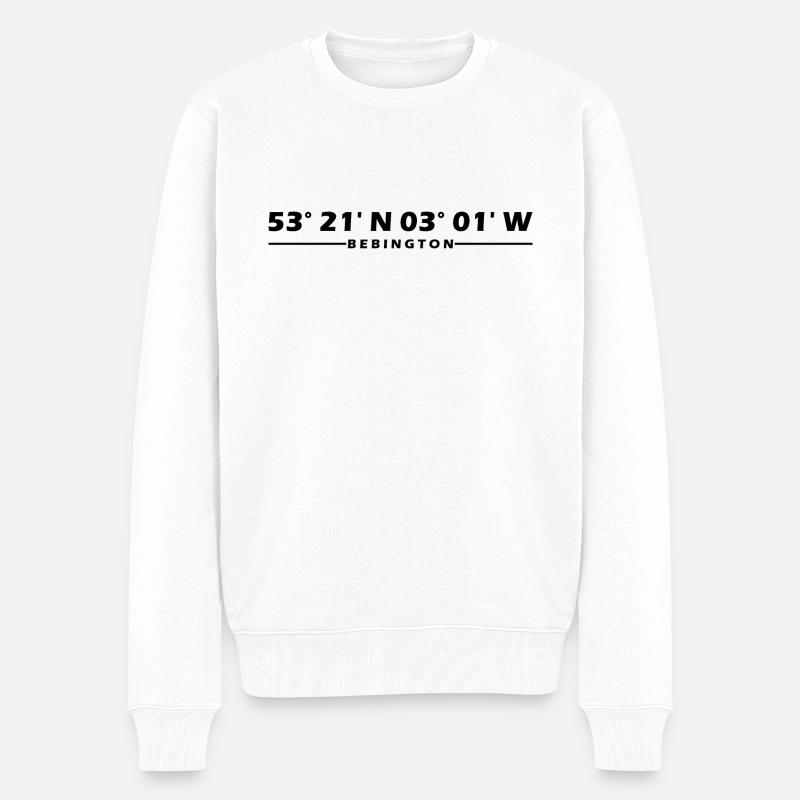 Coordonnées de Bebington - Pull Premium bio Homme - blanc