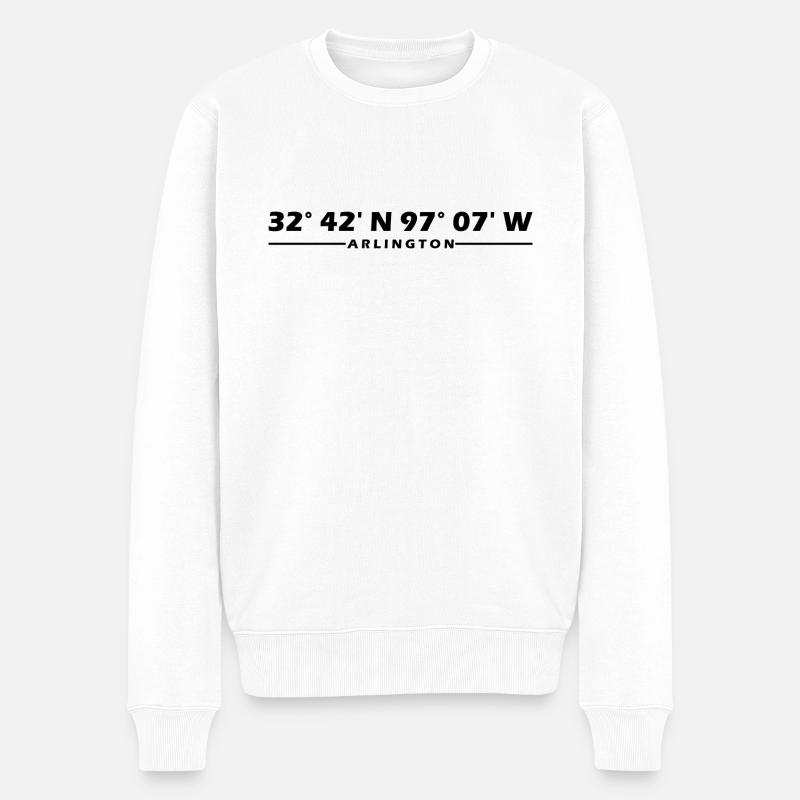 Coordonnées d’Arlington - Pull Premium bio Homme - blanc