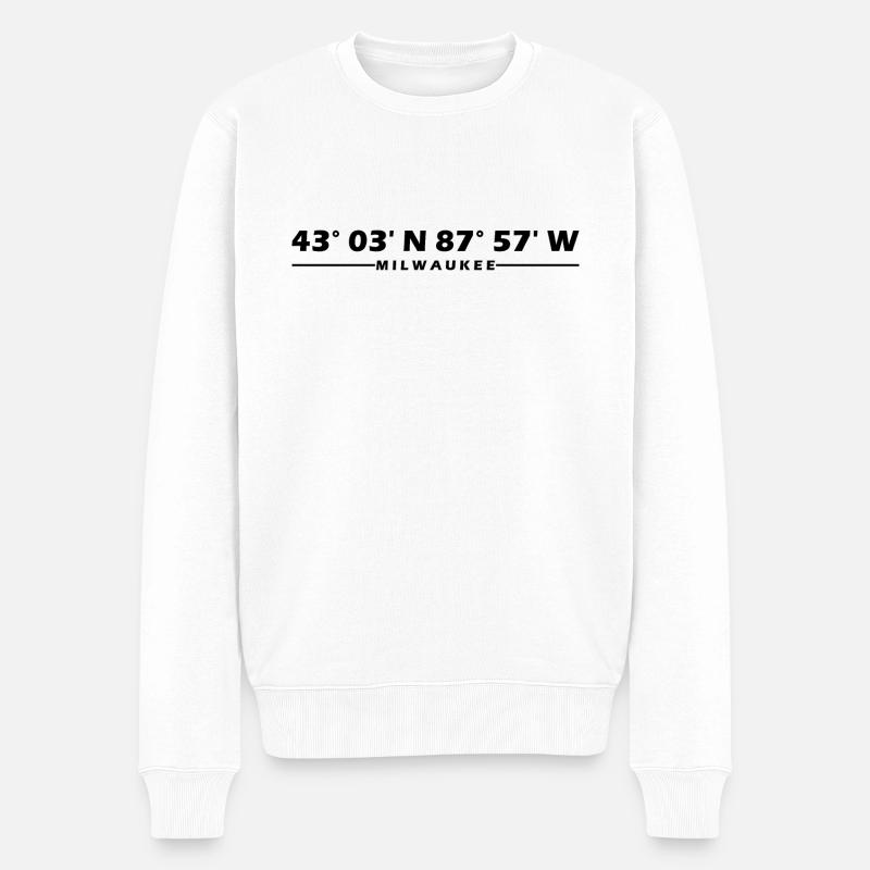 Coordonnées de Milwaukee - Pull Premium bio Homme - blanc
