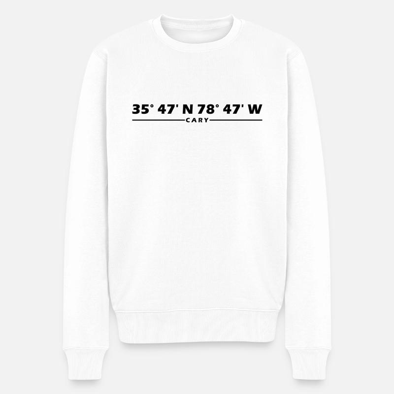 Coordonnées cary - Pull Premium bio Homme - blanc