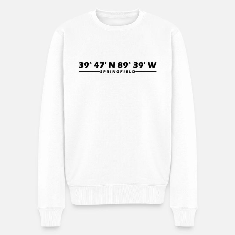 Coordonnées de Springfield - Pull Premium bio Homme - blanc