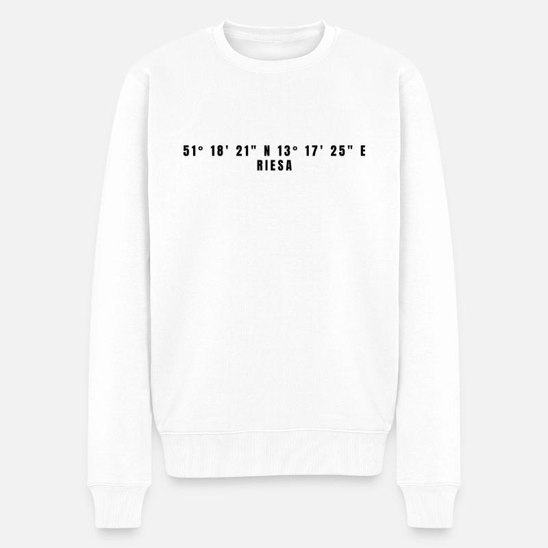 Coordonnées de Riesa Saxony - Pull Premium bio Homme - blanc