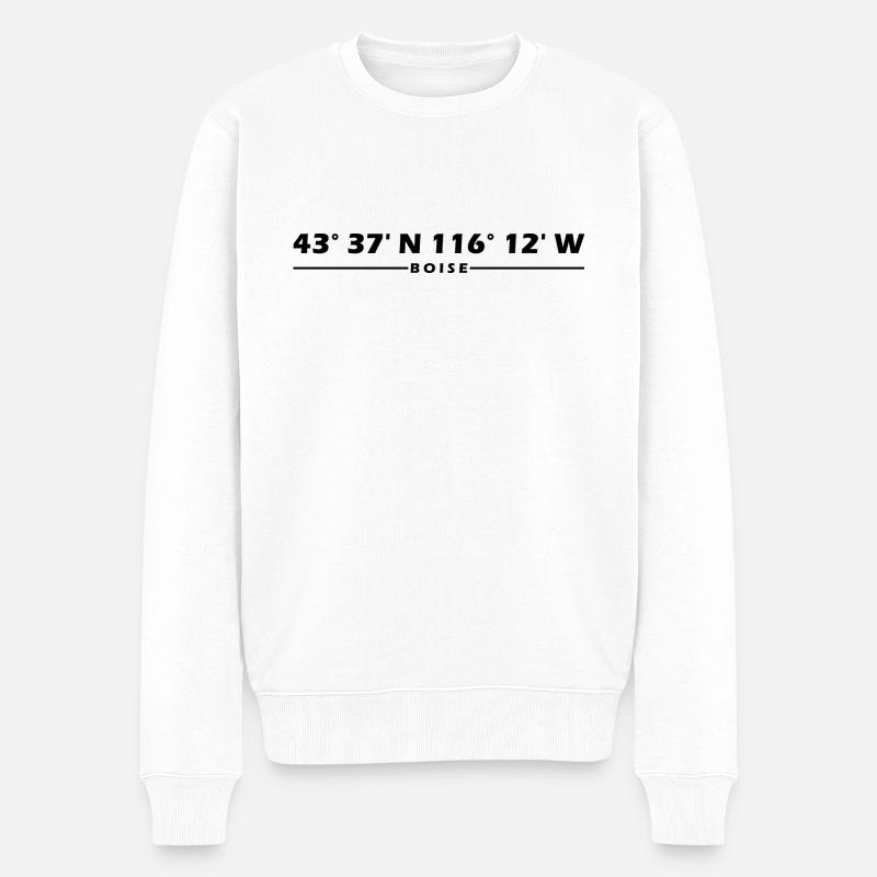 Coordonnées de Boise - Pull Premium bio Homme - blanc