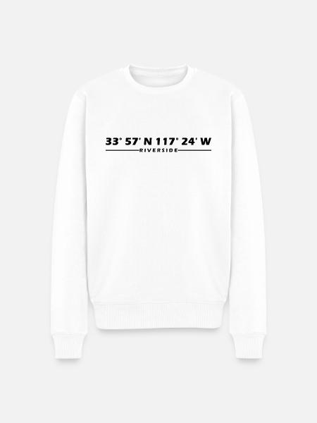 Riverside Coordinates - Men's Premium Organic Jumper - white
