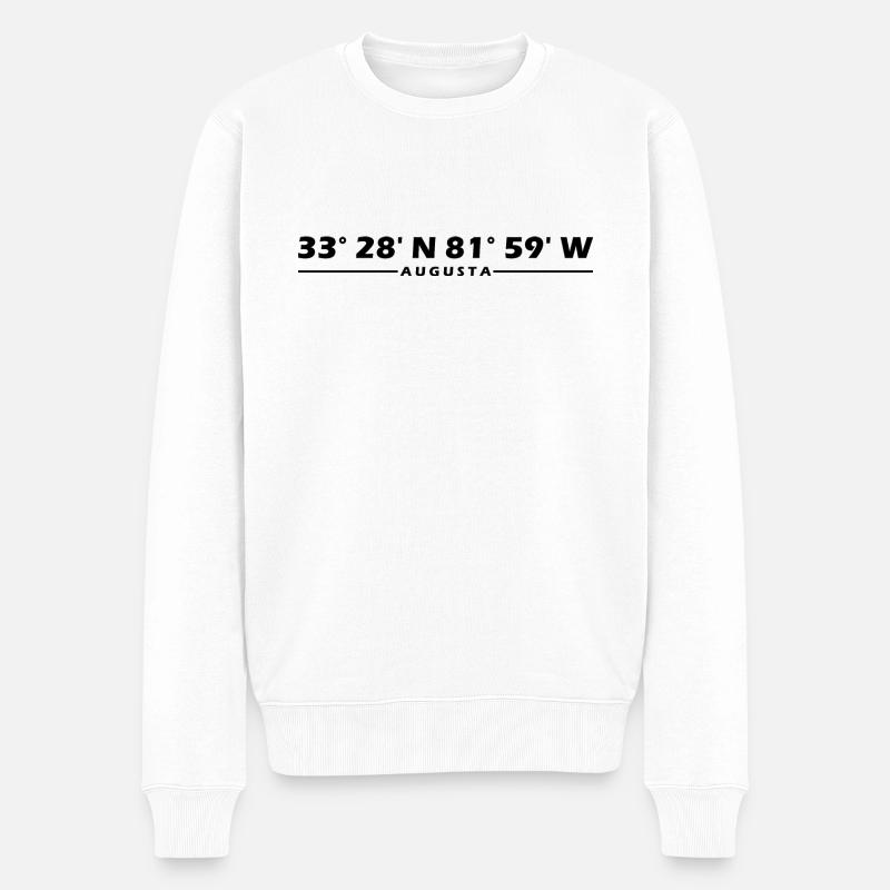 Coordonnées Augusta - Pull Premium bio Homme - blanc