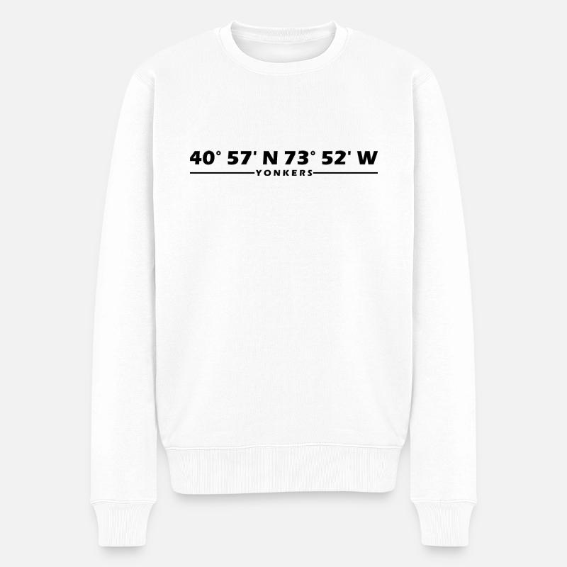 Yonkers coordinates - Men's Premium Organic Jumper - white
