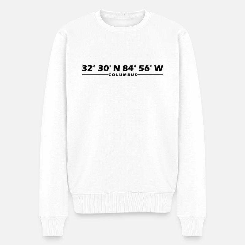 Coordonnées Columbus - Pull Premium bio Homme - blanc