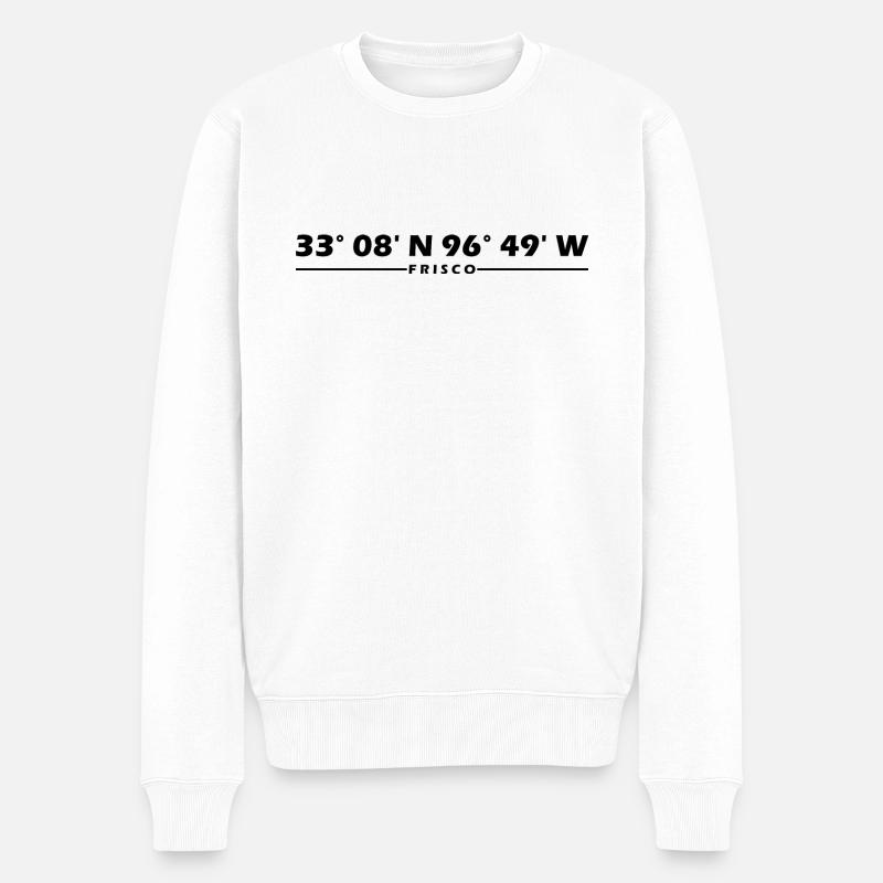 Frisco Coordinates - Men's Premium Organic Jumper - white