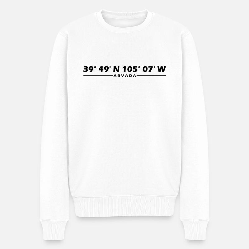 Coordonnées Arvada - Pull Premium bio Homme - blanc