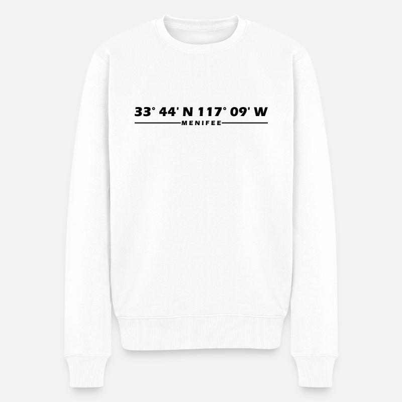 Coordonnées Menifee - Pull Premium bio Homme - blanc