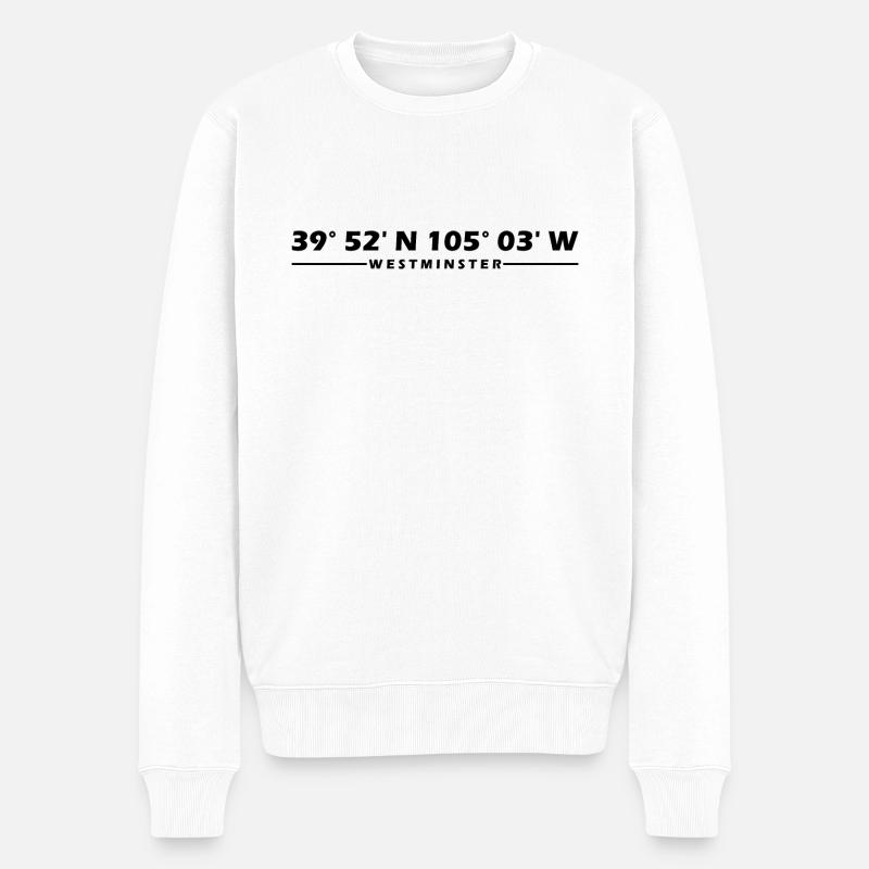 Coordonnées de Westminster - Pull Premium bio Homme - blanc