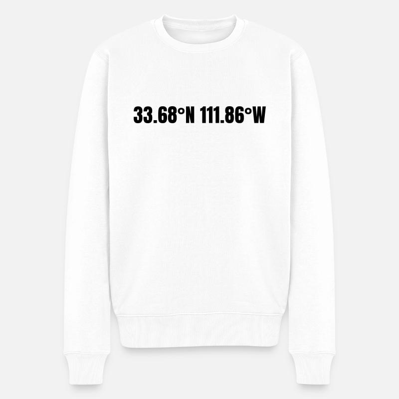 Scottsdale, Arizona, États-Unis Coordonnées - Pull Premium bio Homme - blanc