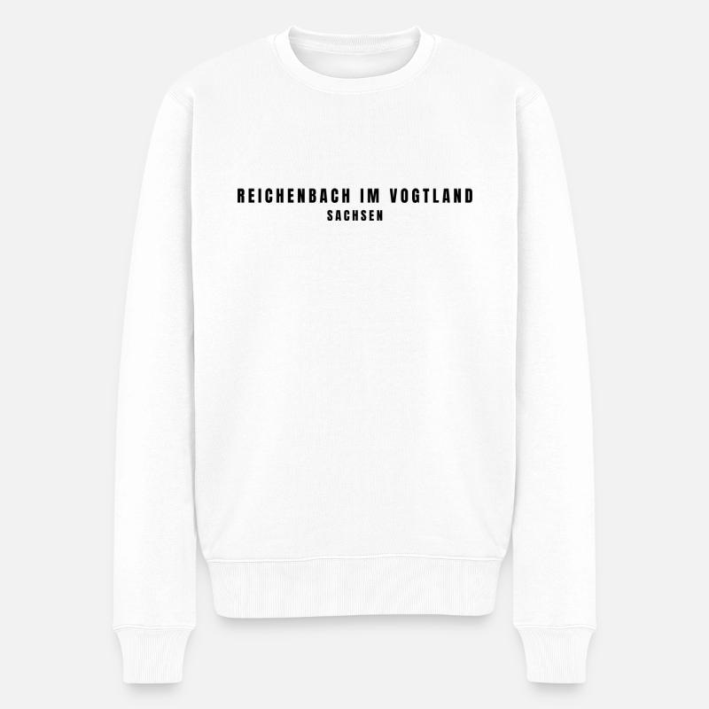 Reichenbach im Vogtland, Saxe - Pull Premium bio Homme - blanc