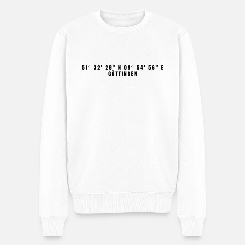 Coordonnées Göttingen Basse-Saxe - Pull Premium bio Homme - blanc