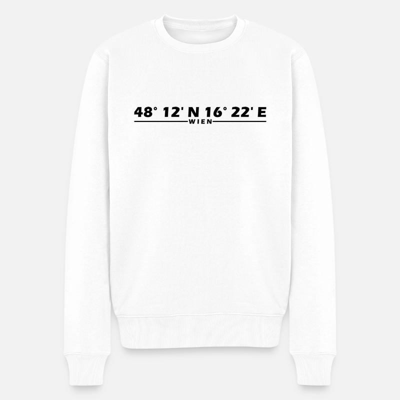 Coordonnées de Vienne - Pull Premium bio Homme - blanc