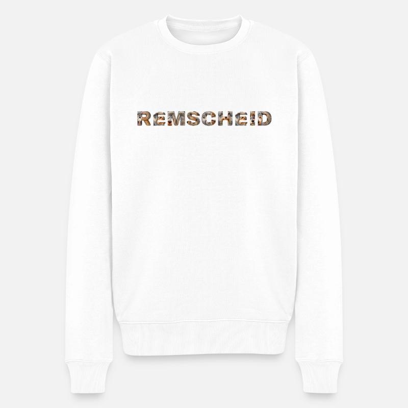 Remscheid Hund - Männer Premium Bio Pullover - Weiß