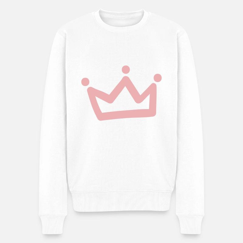 Couronne - Pull Premium bio Homme - blanc