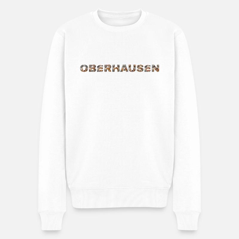 Oberhausen Hund - Männer Premium Bio Pullover - Weiß