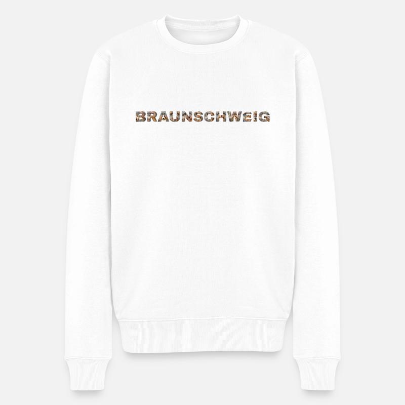 Braunschweig Hund - Männer Premium Bio Pullover - Weiß