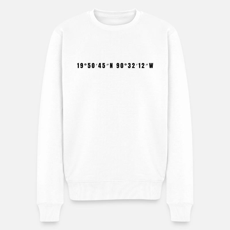 Campeche Mexiko - Männer Premium Bio Pullover - Weiß