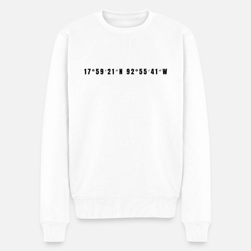 Villahermosa, Mexique - Pull Premium bio Homme - blanc