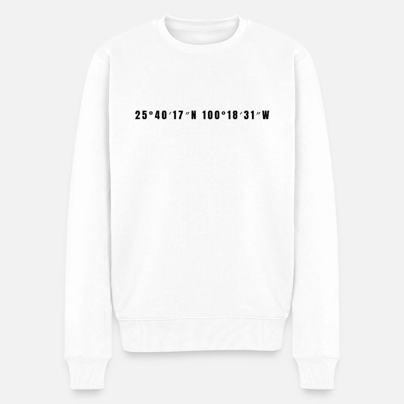 Monterrey Mexiko - Männer Premium Bio Pullover - Weiß
