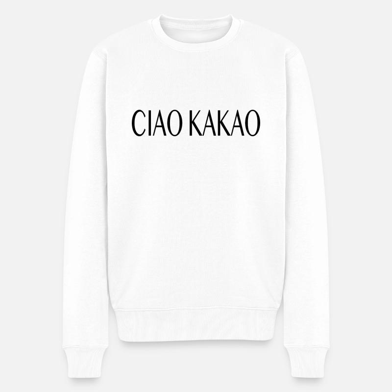 CACAO CIAO - Pull Premium bio Homme - blanc