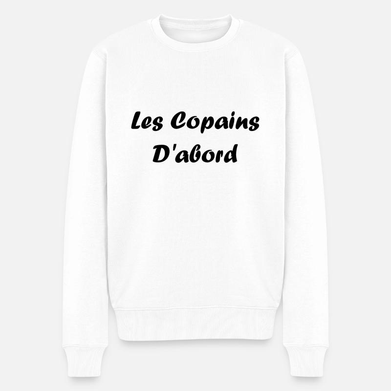 les copains d'abord - Pull Premium bio Homme - blanc