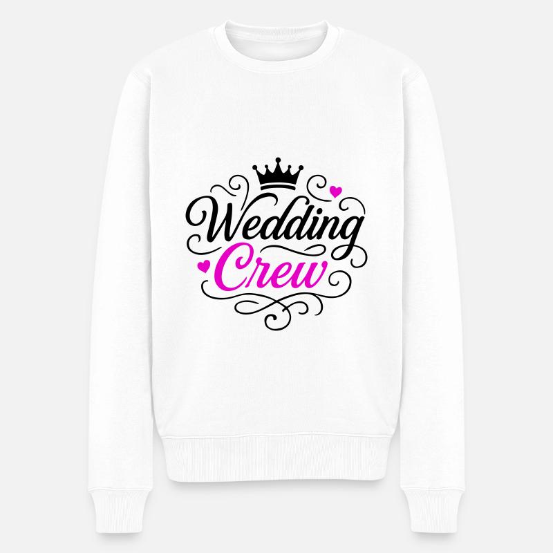 Équipe de mariage Marié - Pull Premium bio Homme - blanc
